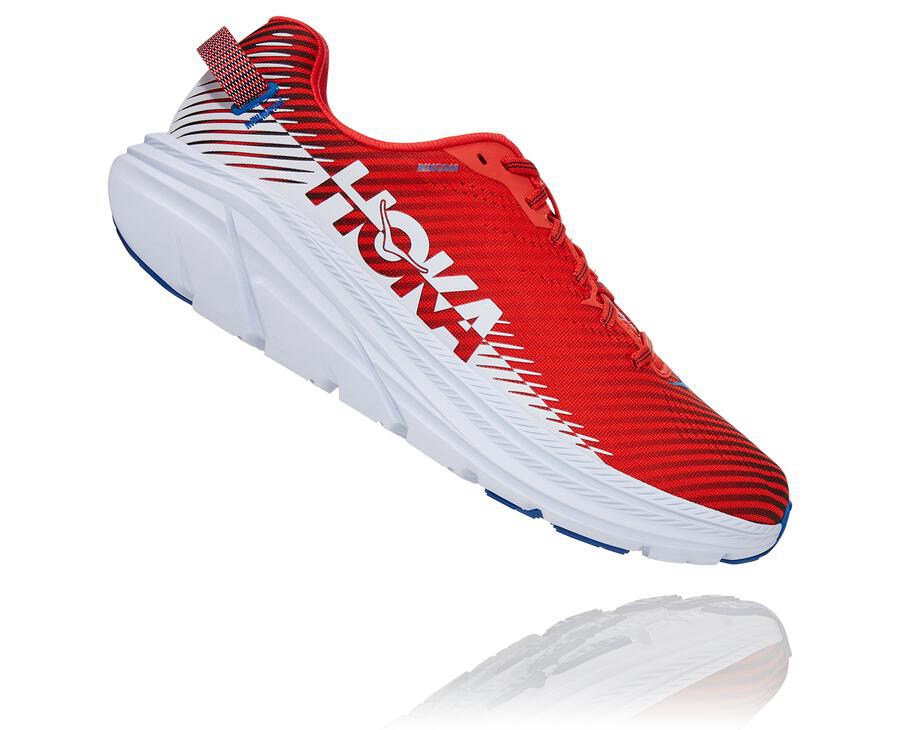 Tenis Hoka One One Masculino Vermelhas/Branco - Rincon 2 - 984-UNKLQZ